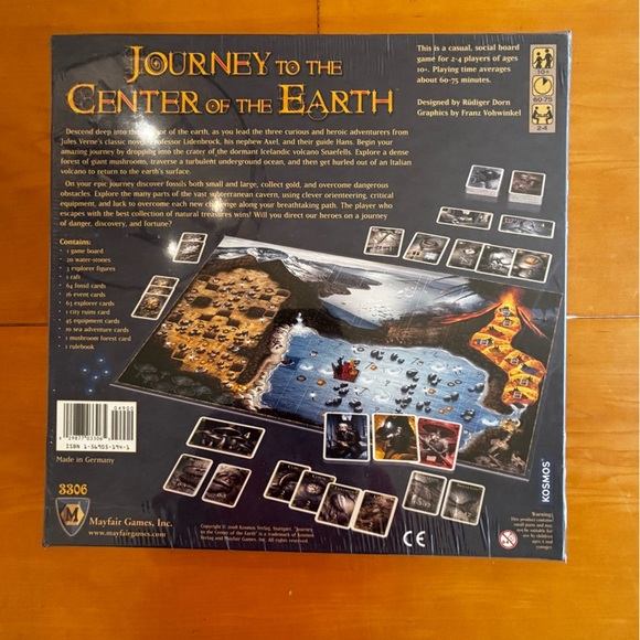 Jules Vernes NWT Journey to the center of the Earth board game - Picture 3 of 6